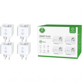 Prise intelligente Woox R6113-4pack prête à poser avec surveillance de l'énergie