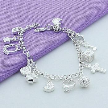 Pulsera Pluma de Luna en Plata 925