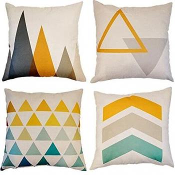 Cuscini in Cotone per Divano 4 Pack 45x45 cm