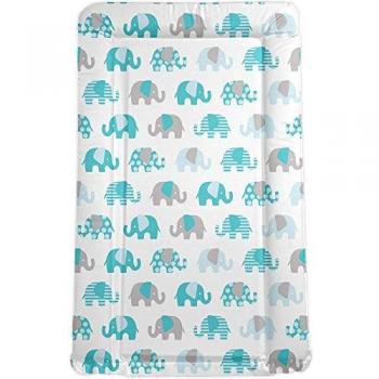 Babiie Baby Change Mat – Turquoise Elephants