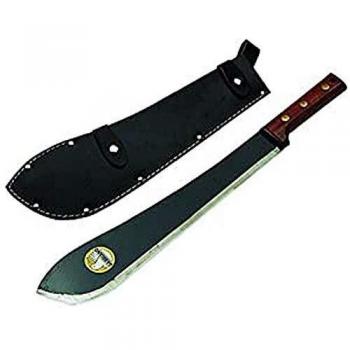 Brico Dépôt Macete con Lama in Acciaio al Carbonio e Fodero, Nero