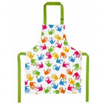 Kinderkochschürze mit Touch‑Me‑Motiv, 52 × 63 cm