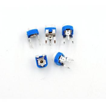 Potenciómetro Variable RM-065 10 KΩ Azul‑Blanco