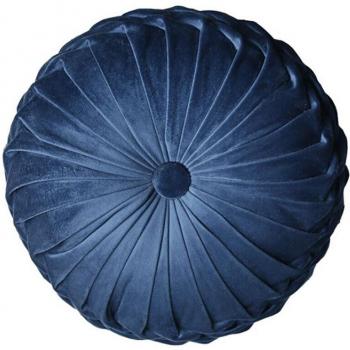 Coussin Velours à Roue Plissé