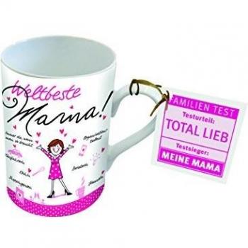 Kaffeebecher „Weltbeste Mama“ – Porzellan-Tasse