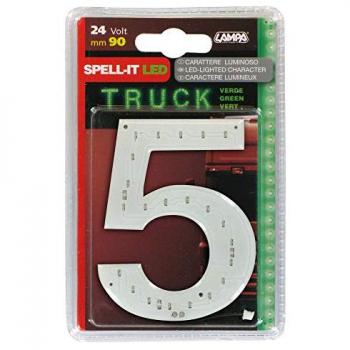 Numero Adesivo 5 Verde 24V