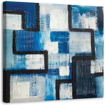 Lienzo Moderno Azul 30x30