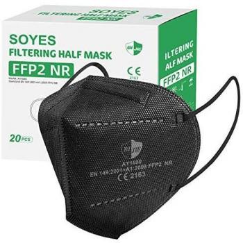 SOYES Adult Black FFP2 Mask Set (20)