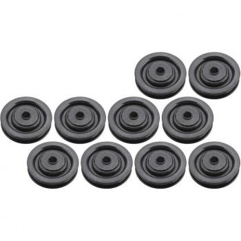 Ruedas de Polea Universales, Juego de 10, Diámetros 75mm, 90mm, 95mm, 100mm, 115mm