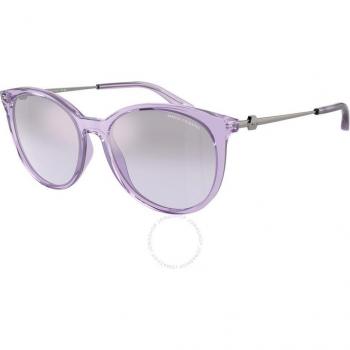 Armani Exchange Silver Gradient Cat Eye Sunglasses