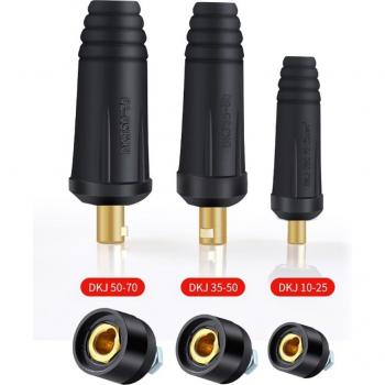 2pcs Europe Electric Quick Fitting Connector Socket Plug Adaptors for DKJ10-25/DKJ35-50