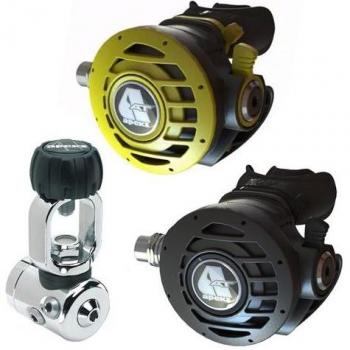 APEKS AT Erogatore con Octopus Yoke Nero Set
