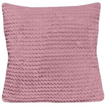 Coussin 45x45 cm vieux rose COCOONING, par Soleil d'Ocre