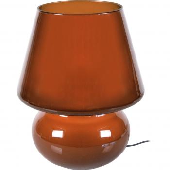 Lámpara de mesa Tosel vidrio marrón 30cm