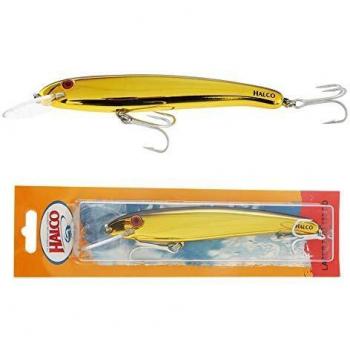 LaserPro 190DD Minnow – Halco, 47 g, 185 mm, Chrome‑Gold, One‑Size