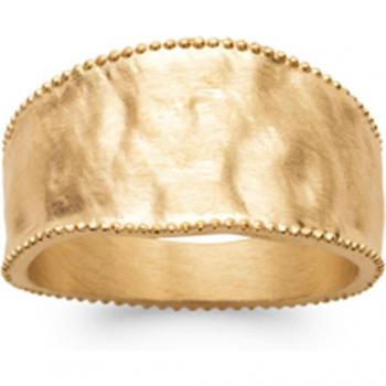 Bague 'Cléopâtre' Dorée 12 mm