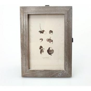 Marco de fotos shabby chic de madera envejecida, 5 pulgadas (9x13cm), 2 piezas