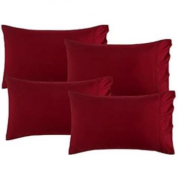 Enclosed Envelope Red Pillowcase Bundle – 4 Pieces