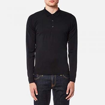 John Smedley Men's Belper Sweater, Black (Black), Large