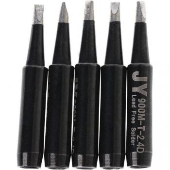 5 Pack 900M-T Lead-free Soldering Iron Tips for Hakko 936/Saike 936 852D+ 909D