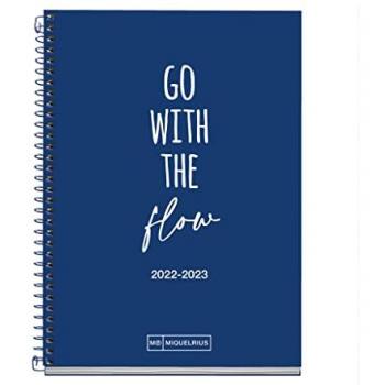 Agenda Escolar Miquelrius Write Marino 2022/23 Con Espiral y Visor de Semana