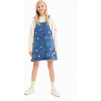Size 13/14 Blue Minnie's Denim Dress with Pinafore