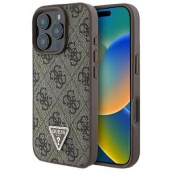 Guess Funda de Piel con Strass para iPhone 16 Pro