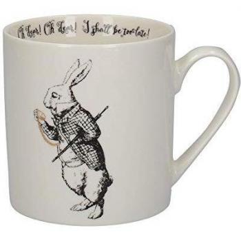 Alice in Wonderland 350ml Mug, Featuring the White Rabbit