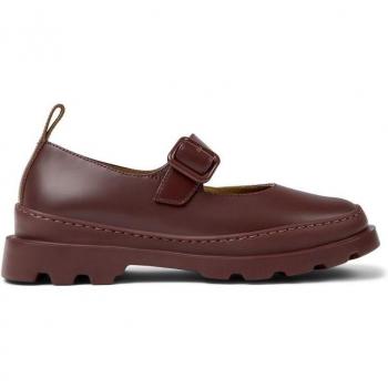 Campers Brutus Burgundy Classic Loafers – Women, Smooth Leather, 38