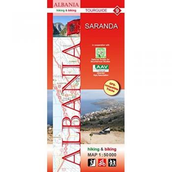 Huber Verlag Saranda Huber Hiking & Biking Map