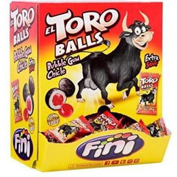 PACK 12 Chicle Toro Balls Fini