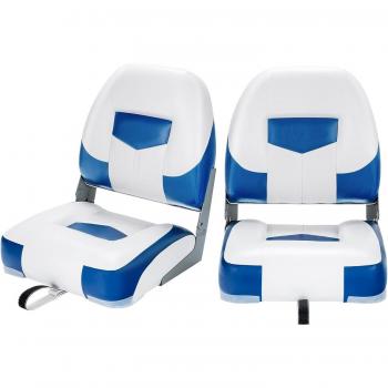 Coast Set 2 Chaises de Bateau – Rouge – Rembourrage 11 cm – 50 × 42 × 52 cm