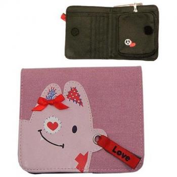 Mini Portefeuille Rose Love & Peace