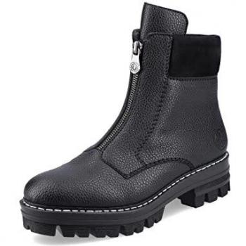Rieker Damen Stiefelette 76161, schwarz, 38 EU