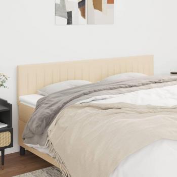 VidaXL 2er Kopfteil-Set Creme 100x5x78/88 cm