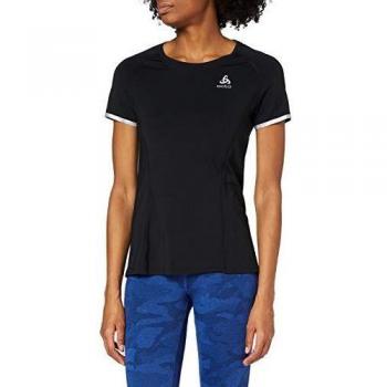 Odlo T-Shirt Manches Courtes ZEROWEIGHT CERAMICOOL Femme, Noir, S