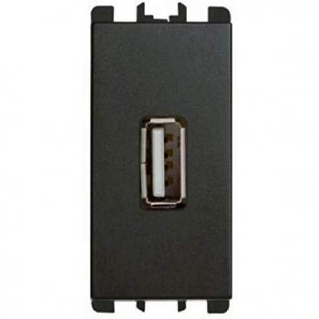 Caricabatteria USB da Parete SIMON URMET, 5V 2.1A, antracite, NEA 10330