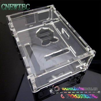 Kit de Caja Pi Transparente y Disipadores de Calor de Aluminio (5 Piezas)