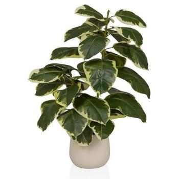 Hjh Office Ficus 3 Kunstpflanze – 85 cm, Metall