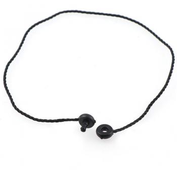 300PC Clothing Tag Strings with Black Round Cords