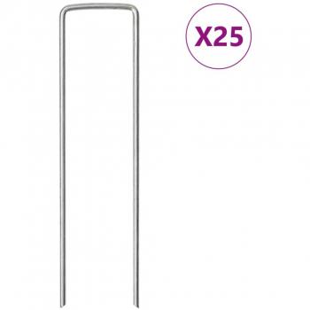 Durable Ground Anchors 25 pcs 15x3.5 cm Galvanized Steel