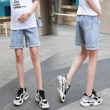 Short de Tela Vaquera con Soporte Abdominal 929