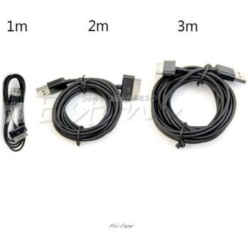 Câble de Chargement et Synchronisation USB, 1M/2M/3M, pour Samsung Tab 2