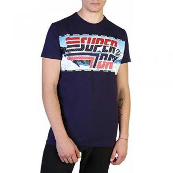 Superdry T-Shirt Homme Downhill Photographic Bleu Marine S