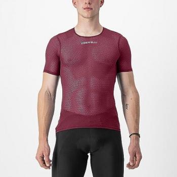 Canotta intima Castelli Pro Mesh 2.0 manica corta bordeaux