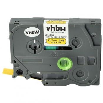 Cassetta Etichetta Nero/Giallo 11,7mm per Brother P-touch E300 e E500