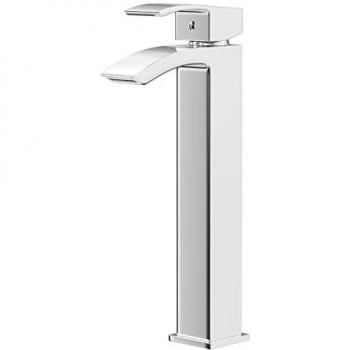 Wholesale Domestic Flow Polished Chrome High Rise Basin Mixer Tap | Silver | Metal