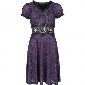 Robe courte Jawbreaker : Zèbre violet, taille XS-XXL, femme, lilas/noir