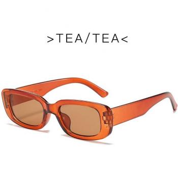 Damen-Sonnenbrille im Vintage-Stil mit polarisiertem Objektiv, rechteckiger Form und UV400 Schutz