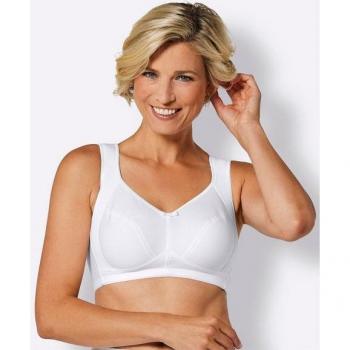 MISS MARY Soft Bra ohne Bügel, Damen BH, E 100, Weiß
